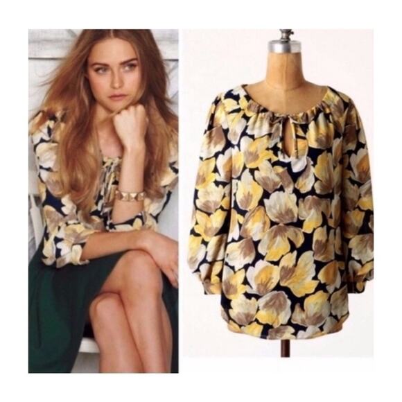 Anthropologie Meadow Rue Michelia Top - Picture 1 of 12